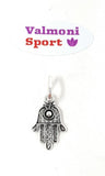 Colgante Mano de F?tima Ba?o de Plata Amuleto HAMSA HAND Talism?n Mal de Ojo
