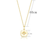 Silver 925 Choker Necklace Star Zircon Pendant Women