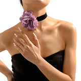 Exaggerated Flower Collar Necklace for Girls