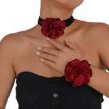 Exaggerated Flower Collar Necklace for Girls