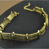 Alloy Horse Eye Carved Clavicle Chain Short Necklace