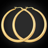 Big Hoop Earrings For Women Stainless Steel Wedding Jewelry