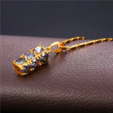 Crystal Pendent Drop-Water Wedding Jewelry CZ Necklace