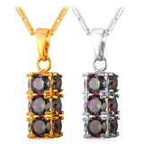 Crystal Pendent Drop-Water Wedding Jewelry CZ Necklace