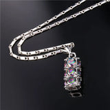 Crystal Pendent Drop-Water Wedding Jewelry CZ Necklace