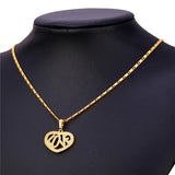 Heart Love CZ Pendant Necklace Valentine Gift