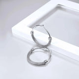 Gold/Black Mesh Hoop Earrings for Women Stainless Steel Earring Jewelry