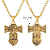 INRI Crucifix Cross Pendant Stainless Steel Christian Jewelry