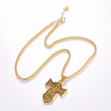 INRI Crucifix Cross Pendant Stainless Steel Christian Jewelry
