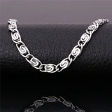 Snail Link Chain Bracelet Men Stainless Steel 6MM Wide H581