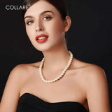 Simulated Pearl Choker Necklace Wedding Bridal Gift