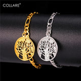 Tree of Life Bracelets Gold/Silver Chain Family Jewelry