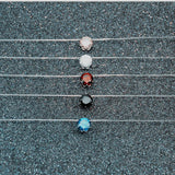 Invisible Necklace With Zircon Pendant Clavicle Chain Mermaid Tear