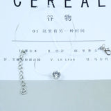 Invisible Necklace With Zircon Pendant Clavicle Chain Mermaid Tear