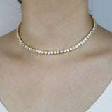 Lady Bling Cz Chokers Necklace - Wedding Tennis Statement Women