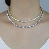 Lady Bling Cz Chokers Necklace - Wedding Tennis Statement Women
