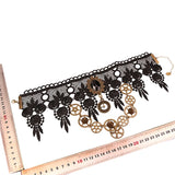 Lace Neck Choker Necklace Vintage Women Chocker Steampunk Jewelry