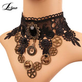 Lace Neck Choker Necklace Vintage Women Chocker Steampunk Jewelry