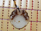 Antique Double-Sided Carved Jades Pendant - Ping'an Jades Pendant
