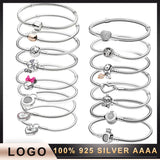 Autumn Series Love Bracelet 925 Sterling Silver Charm Jewelry