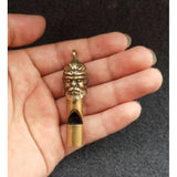 Brass Monkey King Whistle Key Ring