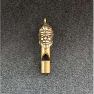 Brass Monkey King Whistle Key Ring