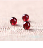 Natural Wine Red Garnet Loose Beads for DIY Bracelet Necklace