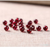 Natural Wine Red Garnet Loose Beads for DIY Bracelet Necklace