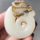 Ancient Jade Zodiac Tiger Cloud Necklace