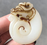 Ancient Jade Zodiac Tiger Cloud Necklace