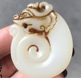 Ancient Jade Zodiac Tiger Cloud Necklace