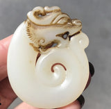 Ancient Jade Zodiac Tiger Cloud Necklace