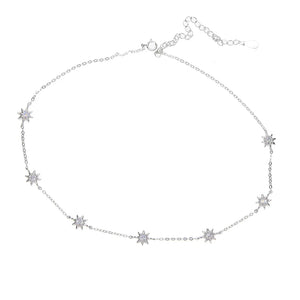 925 Sterling Sun Totem Choker Necklace for Women