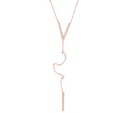 Sexy Women Long V Bar Charm Maxi Necklace Lariat Y Necklace