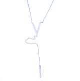 Sexy Women Long V Bar Charm Maxi Necklace Lariat Y Necklace