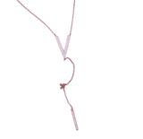 Sexy Women Long V Bar Charm Maxi Necklace Lariat Y Necklace