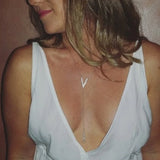 Sexy Women Long V Bar Charm Maxi Necklace Lariat Y Necklace