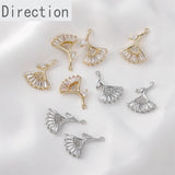 14K Copper Plated Zircon Pendant DIY Accessories