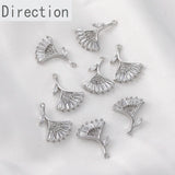 14K Copper Plated Zircon Pendant DIY Accessories