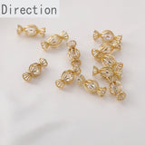 14K Zircon Candy Pendant DIY Earrings Necklace Bracelet Accessories