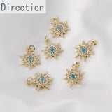 14K Pine Micro Zircon Star Pendant DIY Jewelry Accessories