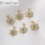 14K Pine Micro Zircon Star Pendant DIY Jewelry Accessories