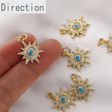 14K Pine Micro Zircon Star Pendant DIY Jewelry Accessories