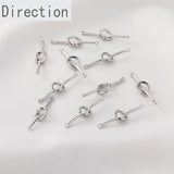 14K Double Knot Love DIY Earrings Necklace Pendant Material