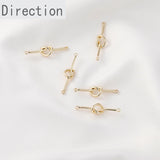14K Double Knot Love DIY Earrings Necklace Pendant Material