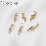 14k Lightning Pendant DIY Necklace Bracelet Material