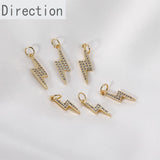 14k Lightning Pendant DIY Necklace Bracelet Material