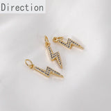 14k Lightning Pendant DIY Necklace Bracelet Material