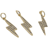 14k Lightning Pendant DIY Necklace Bracelet Material