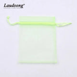 50pcs Organza Bags Jewelry Packaging Wedding Pouches